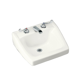 UPC 040688208886 product image for KOHLER Chesapeake White Wall-Mount Rectangular Bathroom Sink with Overflow | upcitemdb.com