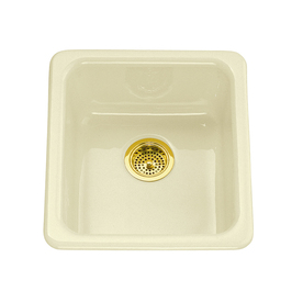 UPC 040688547879 product image for KOHLER Iron/Tones 18.75-in x 17-in Biscuit Single-Basin Cast Iron Drop-In 5-Hole | upcitemdb.com