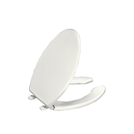 UPC 040688617855 product image for KOHLER Lustra White Plastic Elongated Toilet Seat | upcitemdb.com