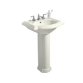 UPC 040688872612 product image for KOHLER Devonshire 33.5-in H Biscuit Vitreous China Complete Pedestal Sink | upcitemdb.com