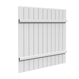 Freedom White Privacy Vinyl Fence Panel (Common: 6-ft; Actual: 5.68-ft 