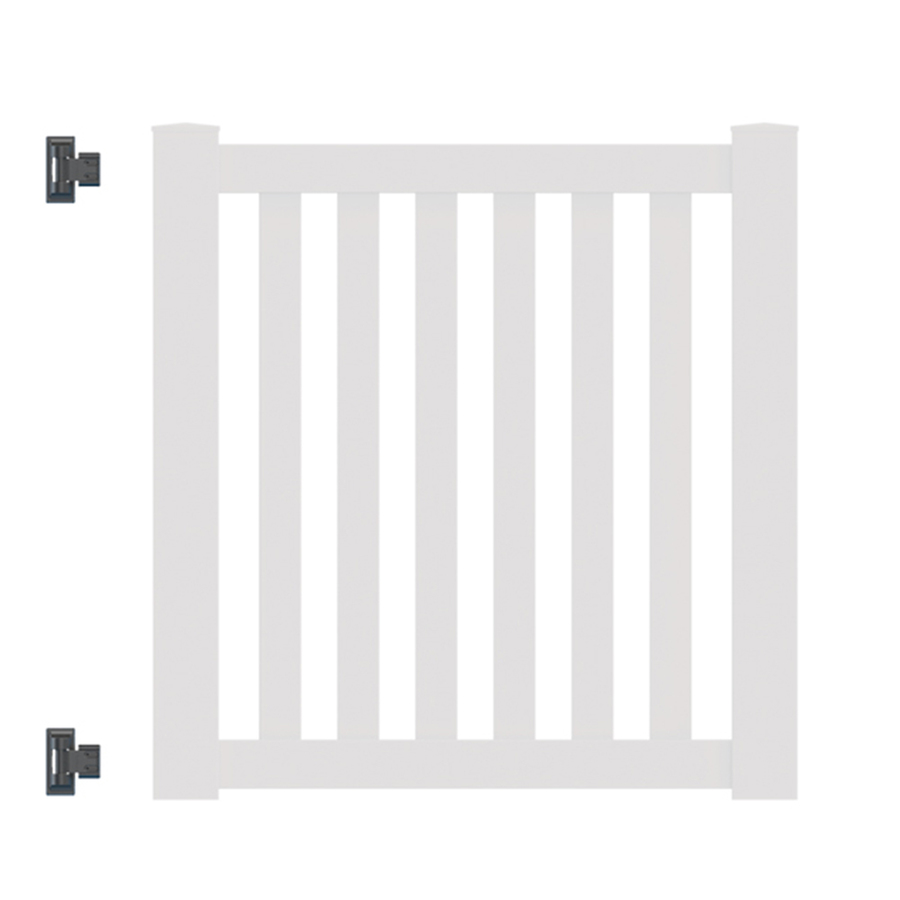 Freedom Durham 4 Ft H X 4 Ft W White Vinyl Fence Gate In The Vinyl Fence Gates Department At Lowes Com