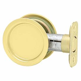 UPC 042049940190 product image for Kwikset 2-1/8-in Brass Passage Pocket Door Pull | upcitemdb.com