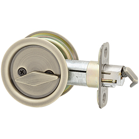 UPC 042049940299 product image for Kwikset 2-1/8-in Nickel Privacy Pocket Door Pull | upcitemdb.com