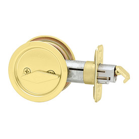 UPC 042049940336 product image for Kwikset 2-1/8-in Brass Privacy Pocket Door Pull | upcitemdb.com
