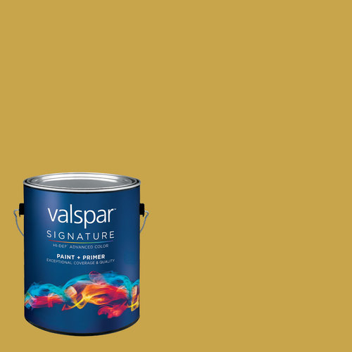 Zoomed: allen + roth Colors by Valspar Gallon Interior Semi-Gloss Paint and Primer in One (Color: Fried Dough)