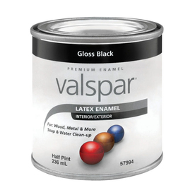 UPC 042397594007 product image for Valspar 8-fl oz Exterior Gloss Gloss Black Latex-Base Paint | upcitemdb.com