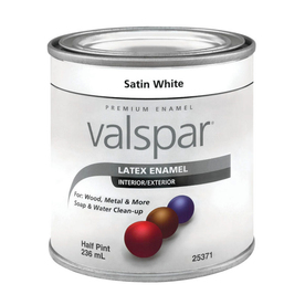 UPC 042397594021 product image for Valspar 8-fl oz Exterior Satin Satin White Latex-Base Paint | upcitemdb.com