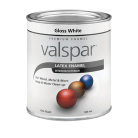 UPC 042397594052 product image for Valspar 32-fl oz Exterior Gloss Gloss White Latex-Base Paint | upcitemdb.com