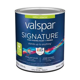 paint valspar signature interior primer base satin ultra actual oz contents fl latex lowes tintable