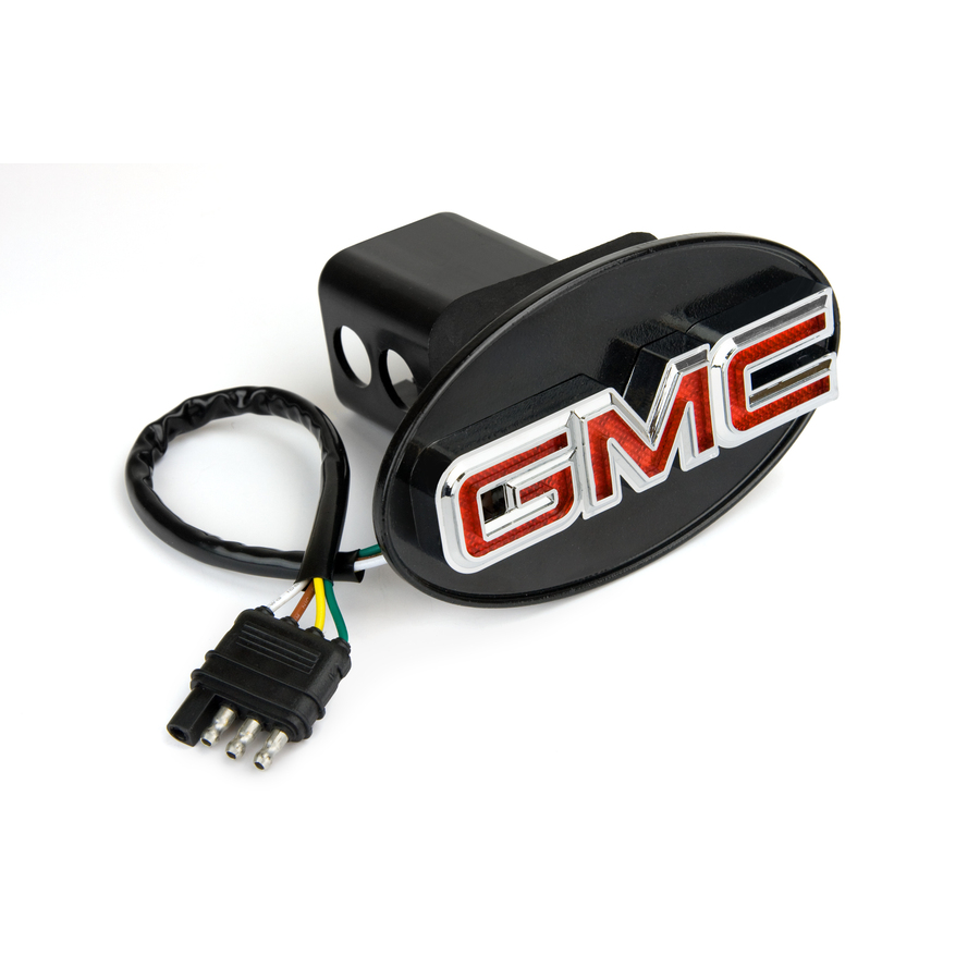 Lighted gmc hitch cover