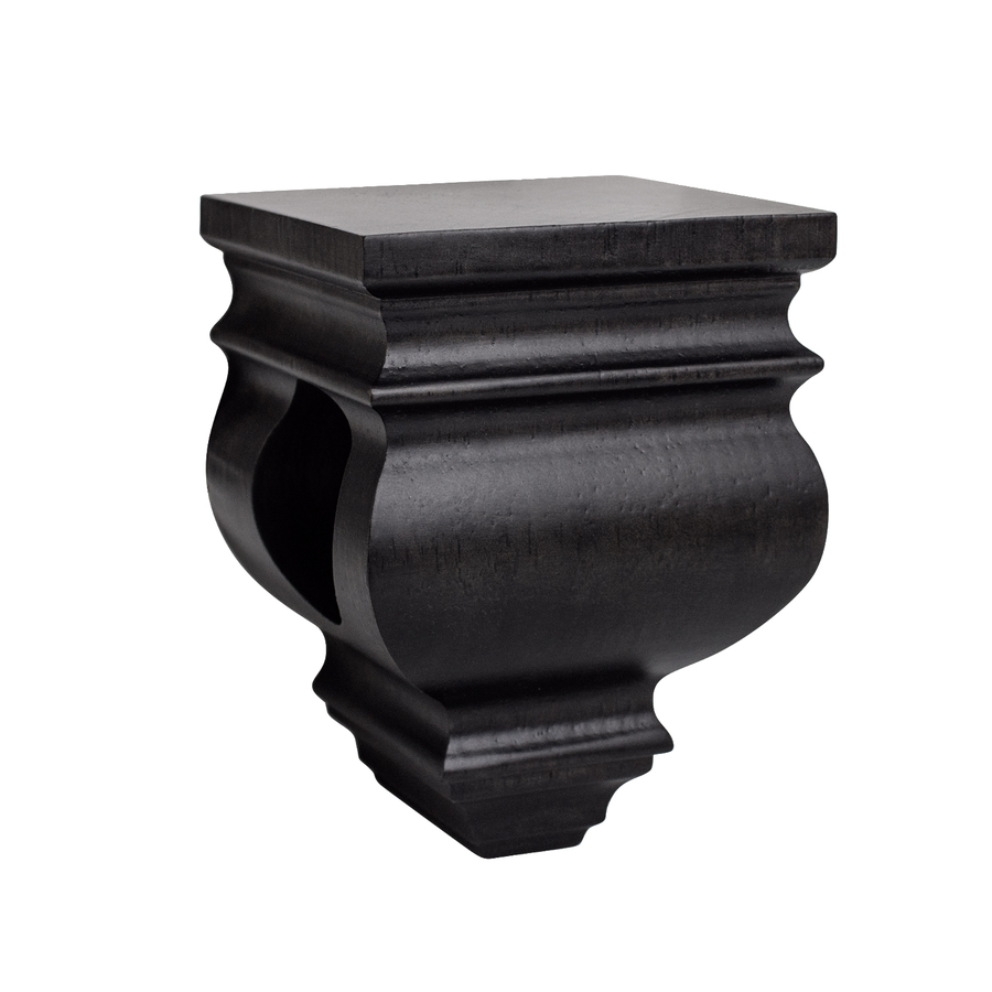 Allen Roth 2 Pack Espresso Wood Curtian Rod Brackets On Popscreen