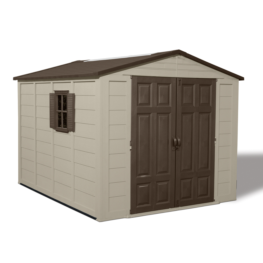  Shed (Common: 8-ft x 10-ft; Interior Dimensions: 7.44-ft x 9.34-ft) at