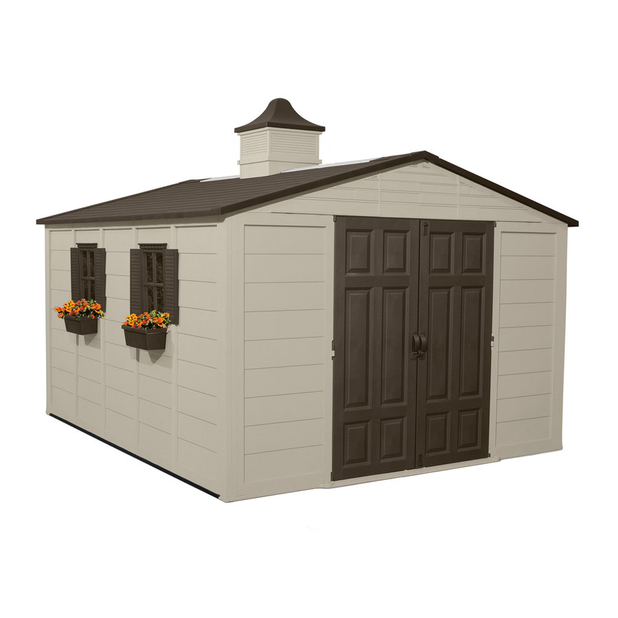 Shop Suncast Gable Storage Shed (Common: 10-ft x 12-ft; Interior ...