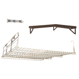 Suncast Taupe and Bronze Resin/Metal Storage Shed Shelf
