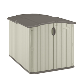 Suncast Vanilla Resin Outdoor Storage Shed (Common: 57-in x 79.625-in ...