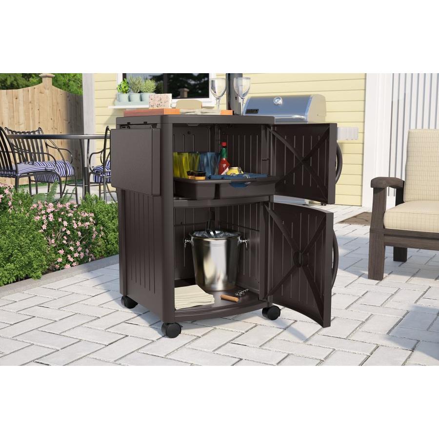 Suncast Java Thermoset Plastic In The Grill Carts Grill Stands Department At Lowes Com