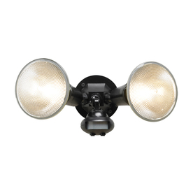 UPC 044427351277 product image for All-Pro 110-Degree 2-Head Black Halogen Motion-Activated Flood Light Timer Inclu | upcitemdb.com