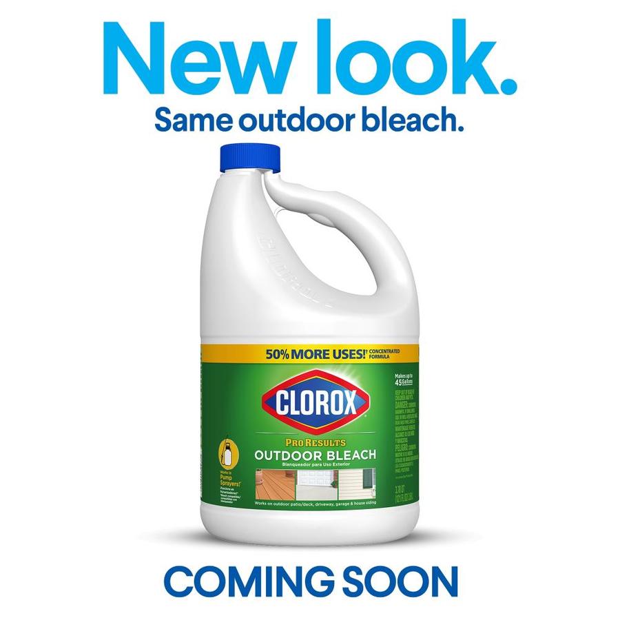 Clorox Pro Results Outdoor Bleach For Cleaning 121 Oz Bottle In The Bleach Department At Lowes Com