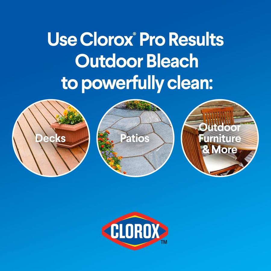 Clorox Pro Results Outdoor Bleach For Cleaning 121 Oz Bottle In The Bleach Department At Lowes Com