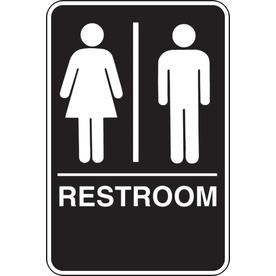 The Hillman Group Unisex Restroom Sign With Braille