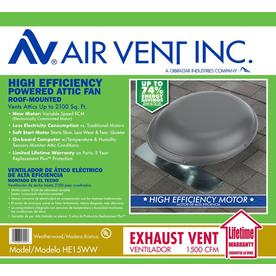 Air Vent Inc Power Roof Mount Fan In The Power Roof Vents Department At Lowes Com