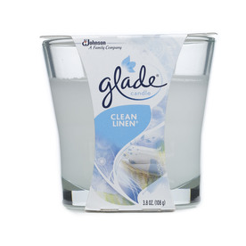 UPC 046500753602 product image for Glade 3.8 Ounce(S) Clean Linen 1-Wick White Jar Candle | upcitemdb.com