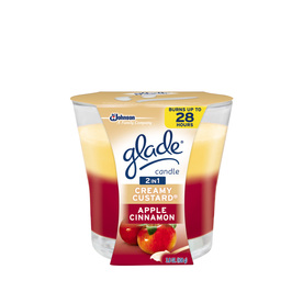 UPC 046500753664 product image for Glade 3.8 Ounce(S) Custard and Apple Cinnamon 1-Wick Cream and Red Jar Candle | upcitemdb.com