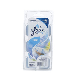 UPC 046500757648 product image for Glade Wax Melts 6-Pack 2.3-oz Clean Linen Electric Air Freshener Refill | upcitemdb.com