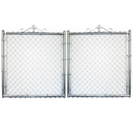  ChainLink Fence Gate Common: 10ft x 3.5ft; Actual: 9.5ft x 3.5ft