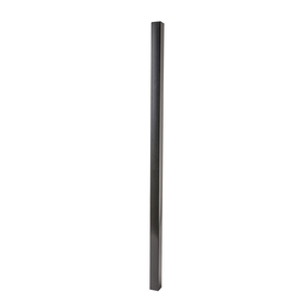 Black Galvanized SteelCap Fence Post Common: 10ft; Actual: 10ft