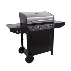 UPC 047362144218 product image for Thermos Black/Silver 4-Burner (48,000-BTU) Liquid Propane Gas Grill with Side Bu | upcitemdb.com