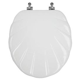 UPC 047968001359 product image for Design Trends Scallop Wood Round Toilet Seat | upcitemdb.com