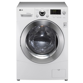 LG Electric Laundry Center with 2.3-cu ft Washer/Dryer Combo (White) WM3455HW