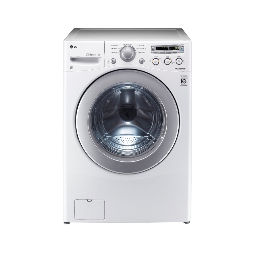 Shop LG 3.6-cu ft High-Efficiency Stackable Front-Load Washer (White