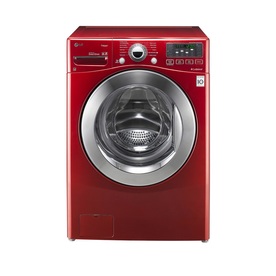 LG 3.7-cu ft High-Efficiency Front-Load Washer (Wild Cherry Red) ENERGY STAR WM3070HRA