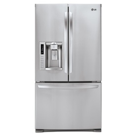 LG 27.6-cu ft 3 French Door Refrigerator with Single Ice Maker (Stainless Steel) ENERGY STAR LFX28991ST