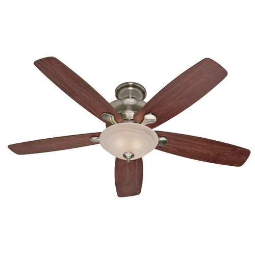 Zoomed: Hunter 60" Regalia Brushed Nickel Ceiling Fan