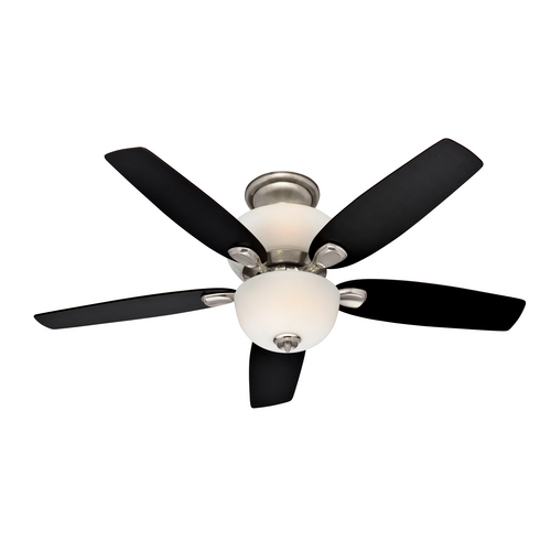 Zoomed: Hunter 52" Alden Brushed Nickel Ceiling Fan