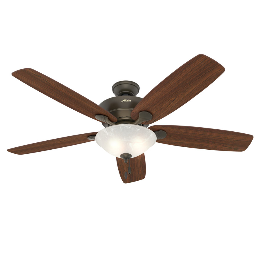 ... Bronze Downrod or Flush Mount Ceiling Fan with Light Kit at Lowes.com