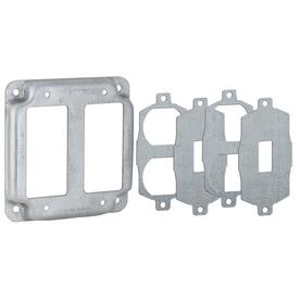 UPC 050169978092 product image for Raco 2-Gang Square Metal Electrical Box Cover | upcitemdb.com