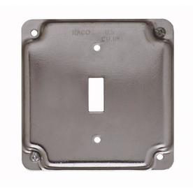 UPC 050169999721 product image for Raco 1-Gang Square Metal Electrical Box Cover | upcitemdb.com