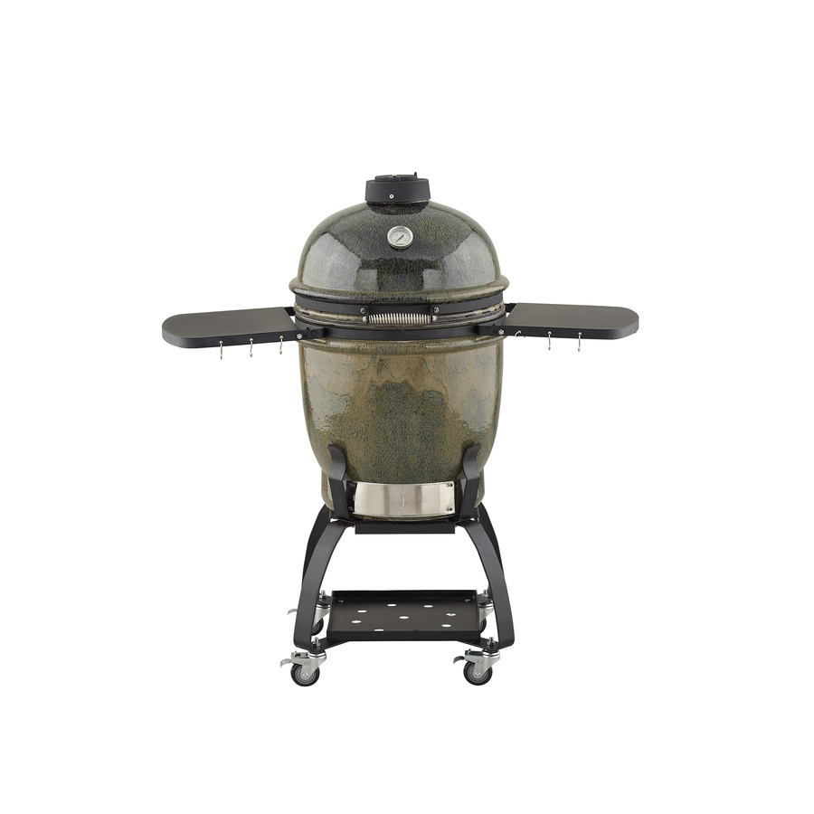 Bayou Classic Ceramic Cypress Grill Cypress Leaf Charcoal Grill at