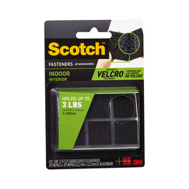 UPC 051141966762 product image for Scotch 7/8-in x 7/8-in Black Indoor Fasteners | upcitemdb.com