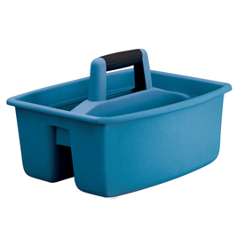 UPC 051596033194 product image for United Solutions 13.25-in W x 10.5-in H x 15.75-in D Blue/Taupe Plastic Bin | upcitemdb.com