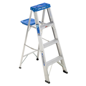 UPC 051751010411 product image for Werner 4-ft Aluminum 250-lb Type I Step Ladder | upcitemdb.com