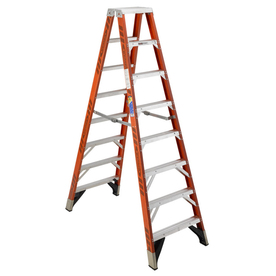 UPC 051751011593 product image for Werner 12-ft Fiberglass 375-lb Type IAA Twin-Step Ladder | upcitemdb.com