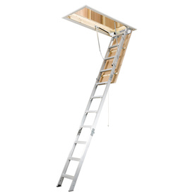 Shop Werner 10-ft Aluminum Attic Ladder at Lowes.com