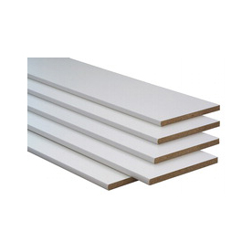 bullnose lowes edged particleboard shelf ft