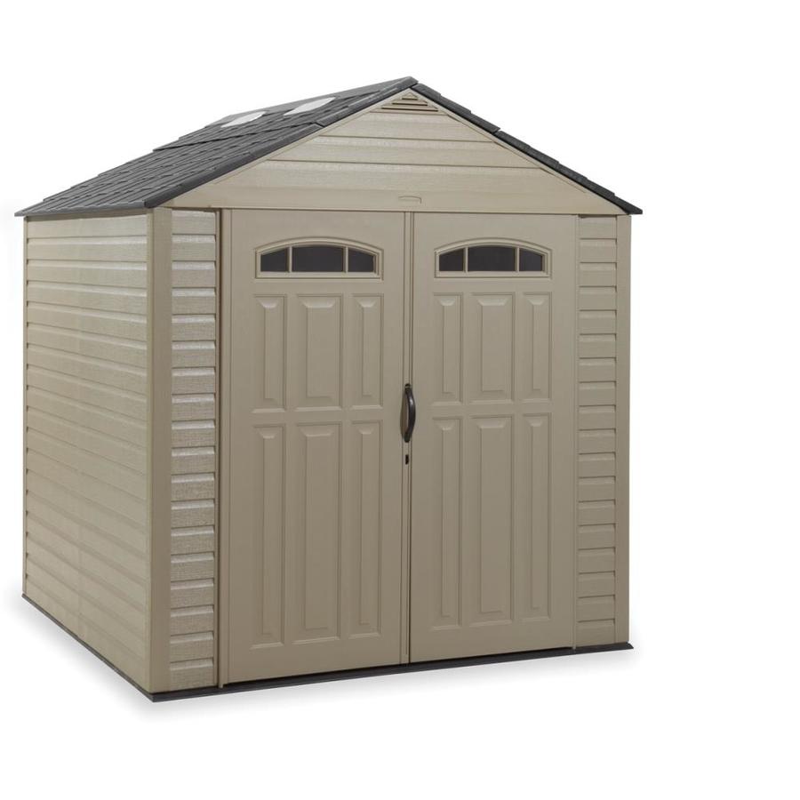 Shop Rubbermaid Roughneck Gable Storage Shed (Common: 7-ft x 7-ft 